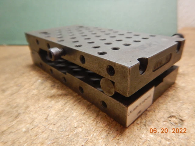 Lot Bk1 Adjustable Angle Sine Plate W/ 1/4-20 Holes Machinist Jig Fixture Tool