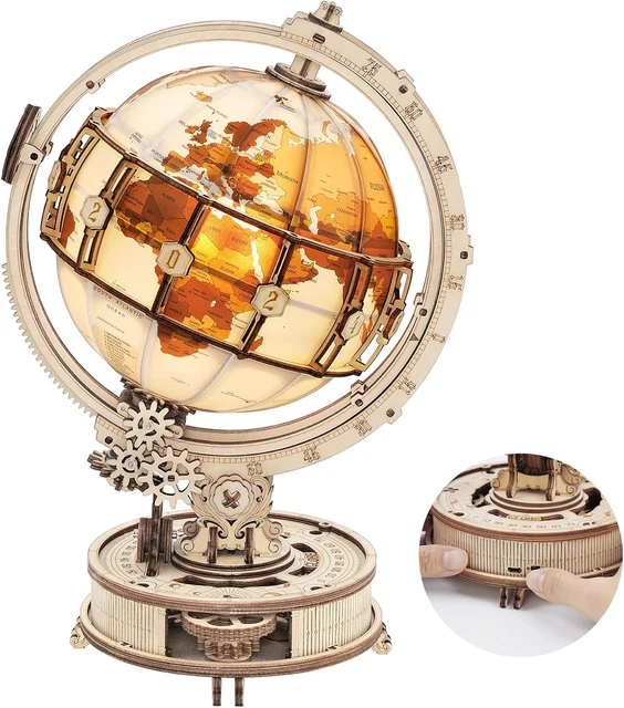 WOODEN.CITY STEAMPUNK GEARWORKS - Orologio puzzle 3D in legno, kit fai da te,... EUR 79,00 - IT