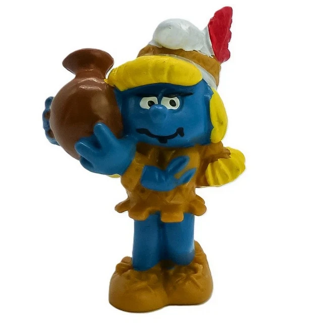 Figurine Schleich Schtroumpfette Indienne - Édition 1982, Collection Smurf, En Très Bon état