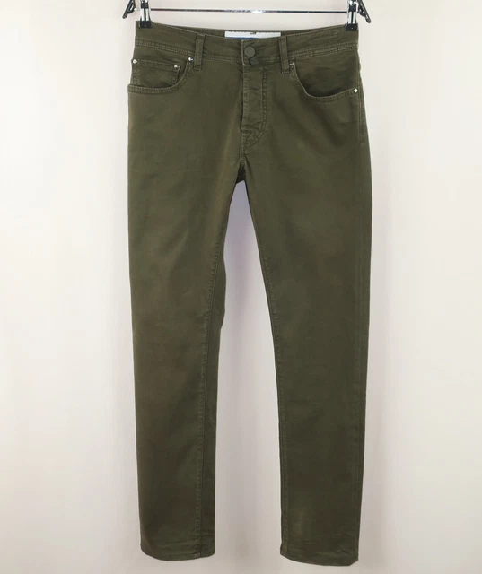 Jeans Stretch Jacob Cohen J711-S - Taille W30 (40), Délavé Bleu, Coupe Droite - Occasion En Excellent état