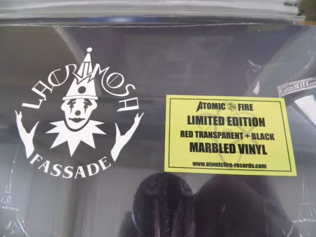 LACRIMOSA FASSADE limt. 500 RED TRANSPARENT BLACK Vinyl Gothic ASP Blutengel DLP