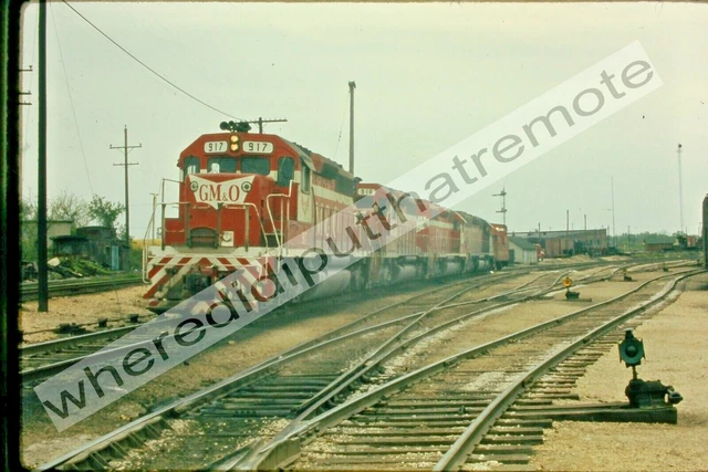Orig. Slide Gulf Mobile and Ohio GM&O 917 EMD SD40 South Joliet ILL 5-6-1973