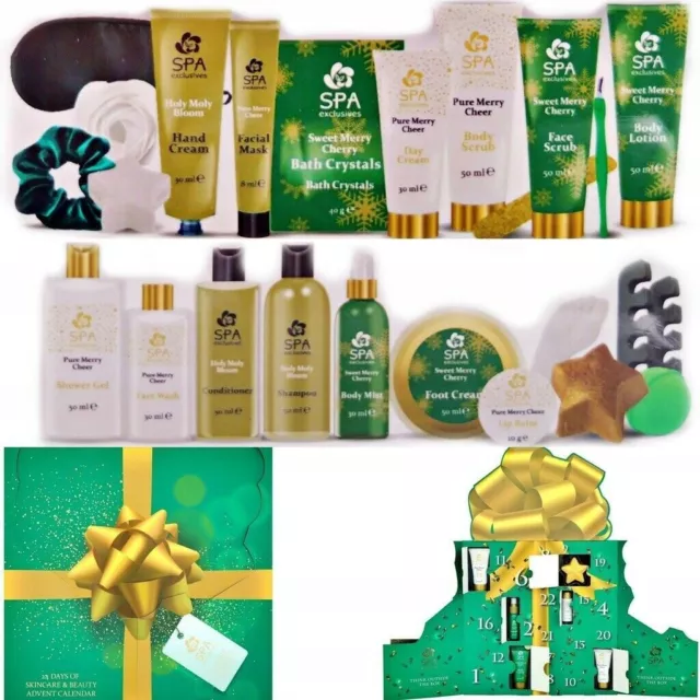 Coffret Calendrier de l'Avent Set 24PCS Cosmétic Exclusive SPA Végan Ecologique