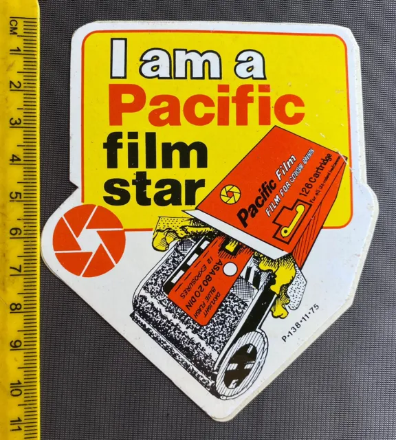 Vintage Pacific Camera Film Sticker