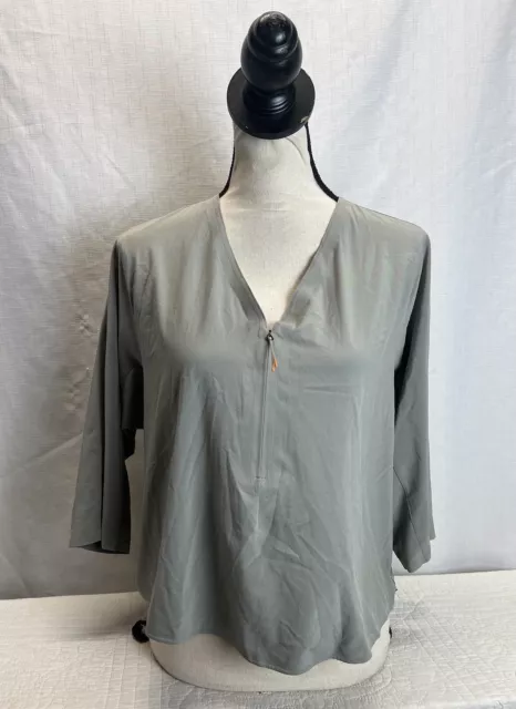 LULU LEMON WOMEN'S Gray Half Zip Top Size Small Casual Activewear $18.39 -  PicClick