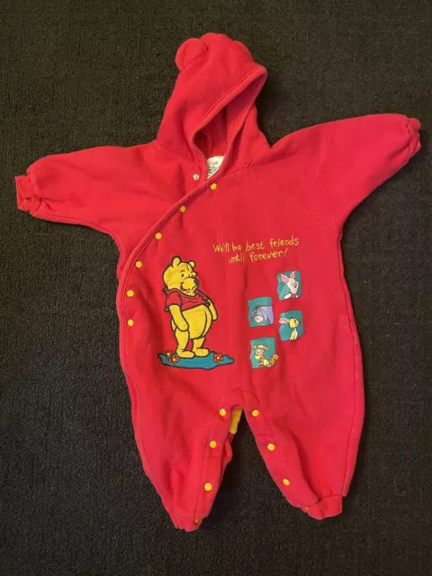 Vintage Disney Winnie The Pooh  One Piece Pajamas 24 Months