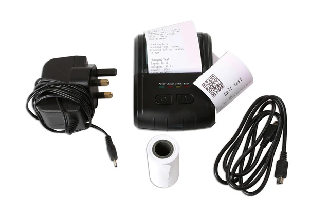 Thermique Imprimante pour Testeur Batterie Avec Secteur & Câble USB Deux
