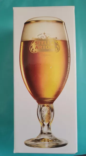 New in Box Stella Artois Beer Glass Chalice 33CL