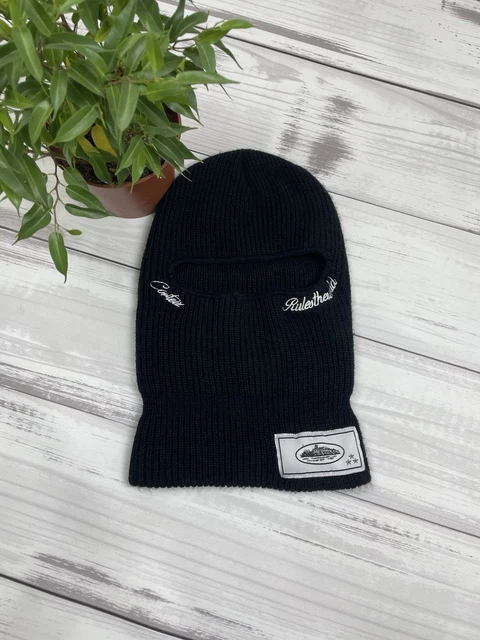 NEW CORTEIZ KNIT Balaclava Black Crtz ski mask hat cap wool