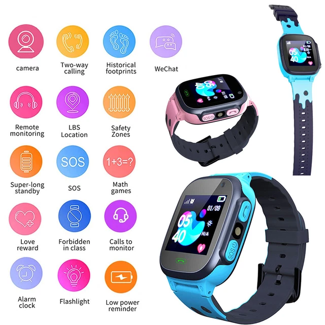 Kids Smart Watch Camera SOS Call Phone Game Watches Boys Girls Smartwatch Gift