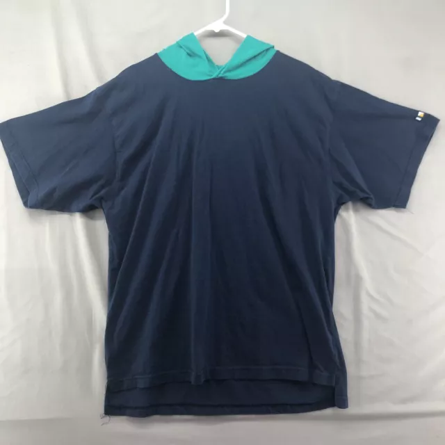 VINTAGE HOBIE BLUE Short Sleeve Shirt Hoodie Size 1X Women $8.21 - PicClick