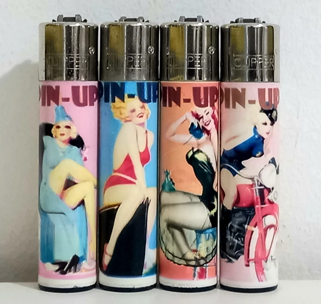 ACCENDINI CLIPPER, LIGHTERS, Mecheros, Feuerzeuge, PinUp, Rare