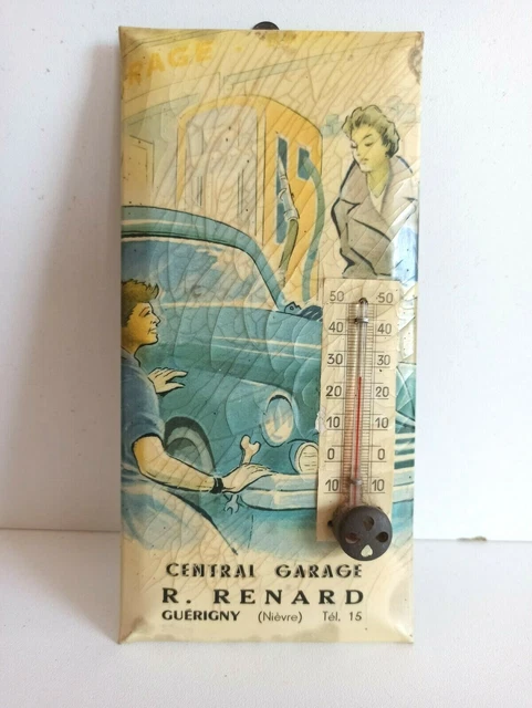 Ancien Thermomètre Fahrenheit JR Nagle - Vintage, USA - Avec Boîtier D'origine