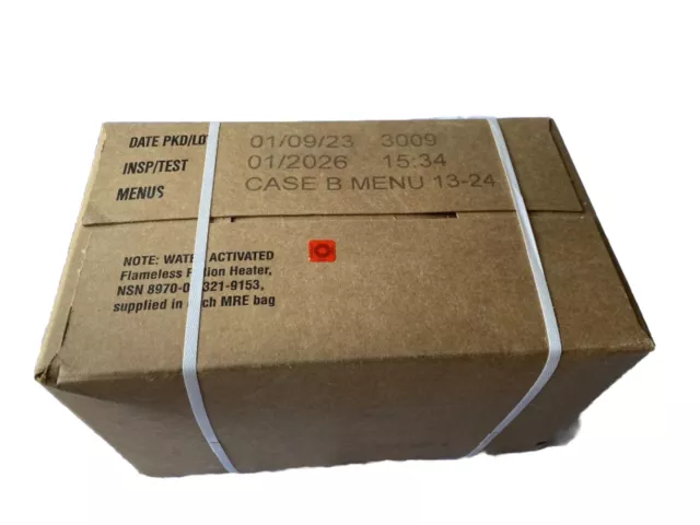 MRE - Meals Ready to Eat - US ARMY, Case B, Insp. Date 01/2026, 12-Menüs - USA