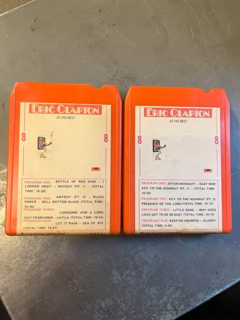 Rebuilt And Tested 8 Track Tape Set Eric Clapton At His Best