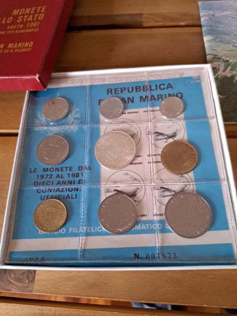 Monete Dello Stato Serie 1981 Repubblica Di San Marino Fdc