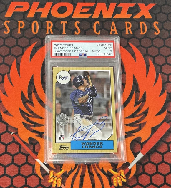 WANDER FRANCO 87’ Rookie Auto RC PSA 9 MINT 2022 Topps Series 2 Baseball