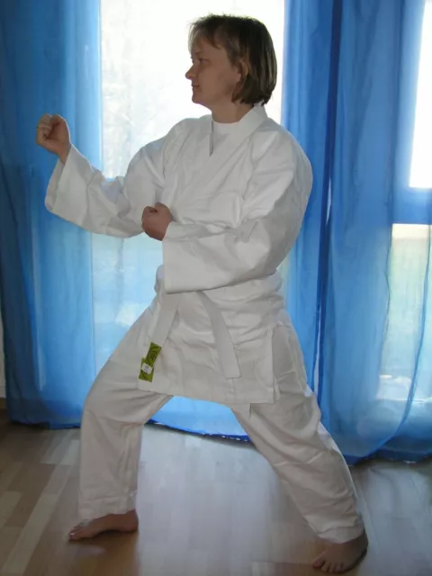 Neuer Taekwondoanzug, Dobok, TKD-Anzug, Gr. 120-190, weiß, Mod. 8