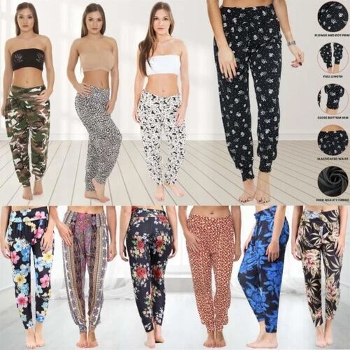 Donna Harem Ali Baba Completo Pantaloni Donna Largo Harem Leggings Taglie Forti