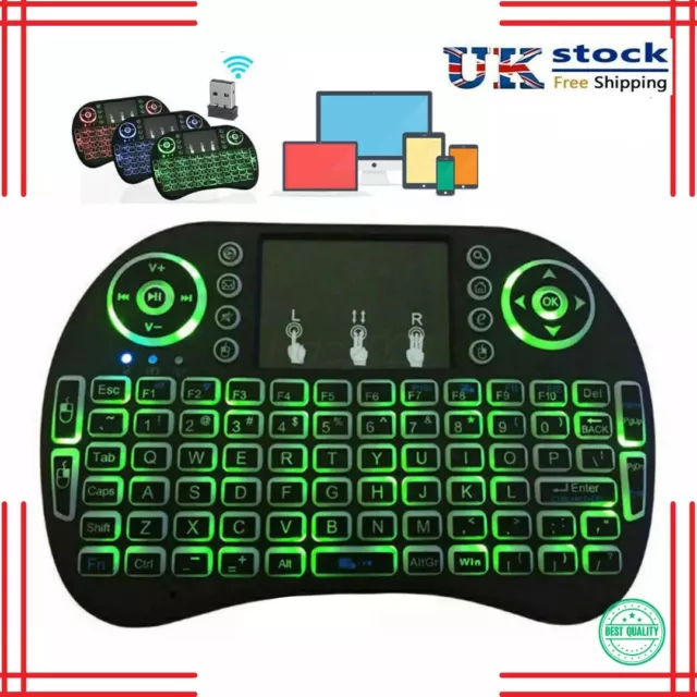 Mini i8 Wireless Keyboard 2.4G with Touchpad for PC Android Desktop PC TV Box UK