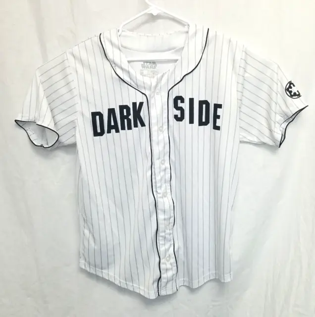 Star Wars Dark Side #77 Baseball Pinstripe Button Up Darth Vader Men’s Medium M