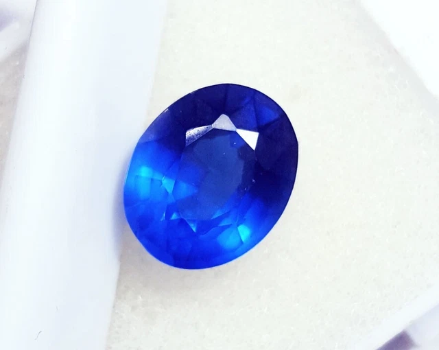 5.70 CT Naturel Topaze Bleu Londres Forme Ovale Ggl Certifié Desseré Gemme