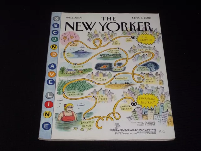 2012 March 5 The New Yorker Magazine Nice Illustrated Cover - E 3238