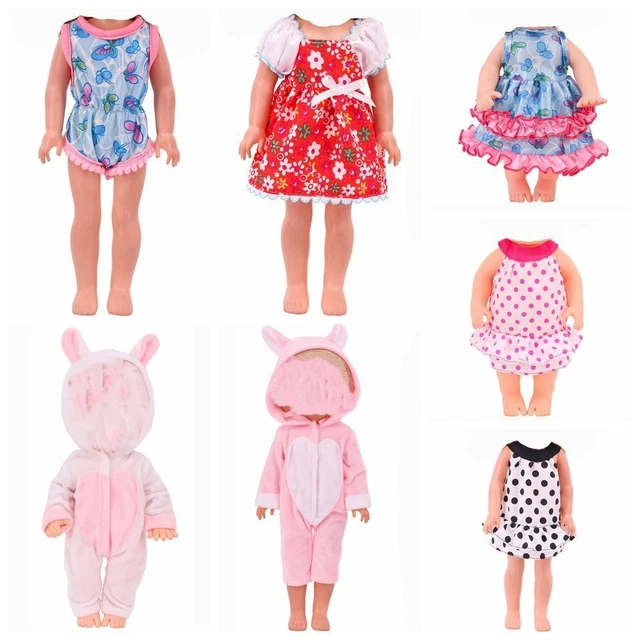 Cartoon Rabbit Bodysuit Doll Clothes Changing Dressing Game Mini Dress Suit