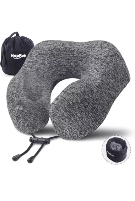 napfun Neck Pillow for Traveling, Upgraded Travel Neck Pillow for Airplane 10...