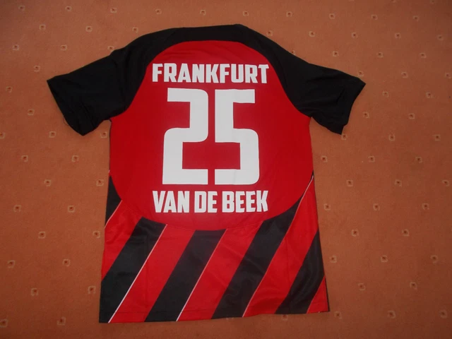 TRIKOT &amp;EINTRACHT FRANKFURT&amp; WIE NEU / &amp;quot;Van De Beek&amp;quot; Nr. 25 /Saison 23 ...