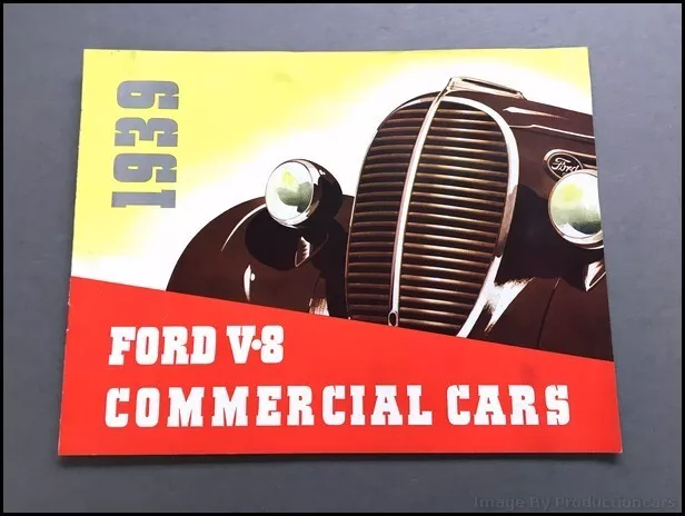 1939 Ford V-8 V8 Commercial Car Truck Vintage Original Sales Brochure Catalog