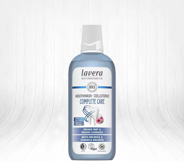 Lavera Organic Complete Care Mouthwash Fluoride Free, Removes Plaque  400ml