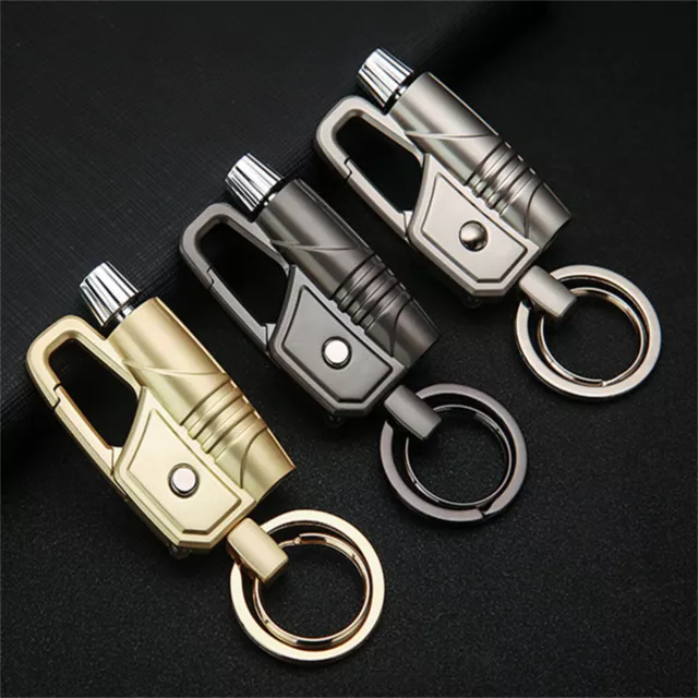 Outdoor Camping Survival Emergency Fire Starter Flint Match Lighter Keychain