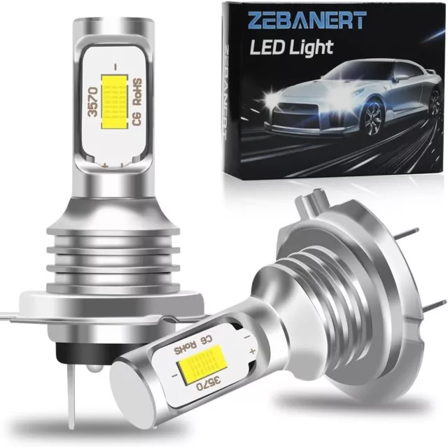 Coppia Lampade H7 LED 6000K 2 LAMPADINE CANBUS per fari Auto Moto LUCE BIANCA LM