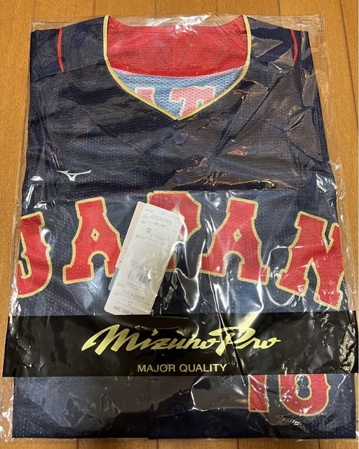 2023 SHOHEI OHTANI WBC Jersey Shirt Samurai JAPAN Autograph Ball