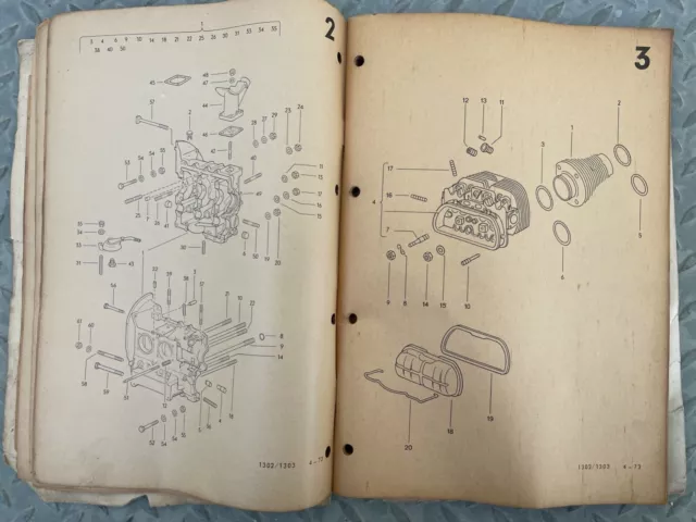 Catalogo Manuale Parti Di Ricambio Vw Maggiolino Volkswagen 1974 Ersatzteile 2