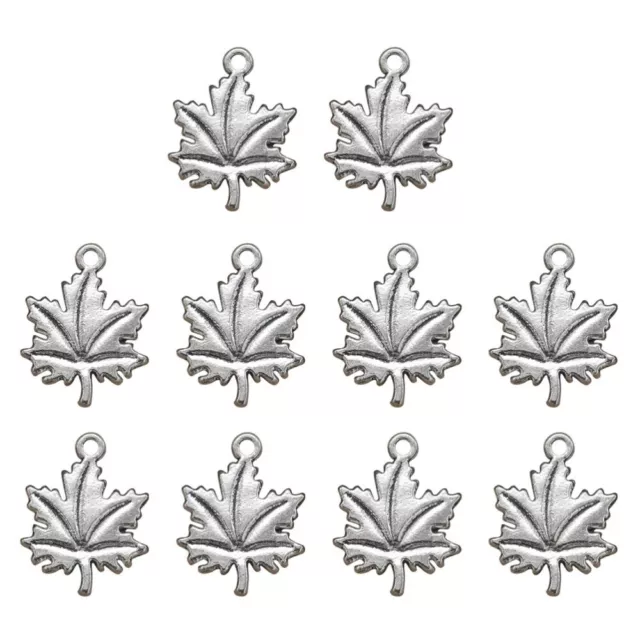 20pcs Alloy Maple Leaf Pendant Charms DIY Jewelry Making Accessories for