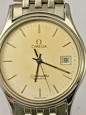 1982 OMEGA SEAMASTER Super Slim Quartz montre-bracelet 1430 6 Jewel  mouvement EUR 700,81 - PicClick FR