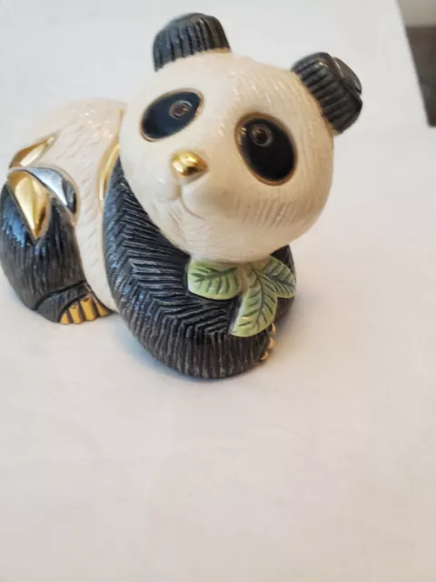 2005 DeRosa Rinconada Panda Bear Figure 2005 Event Anniversary Gold Platinum