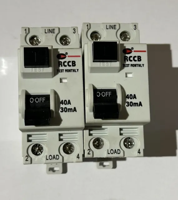 CGD 40 AMP 30mA DOUBLE POLE RCCB RCD TYPE AC CGD-40/30/2