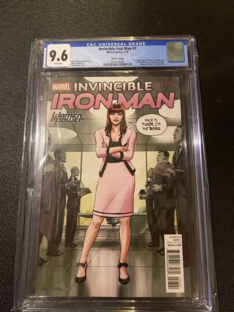 Invincible Iron Man #7 Variant CGC 9.6 🔥 1st Riri Williams 🔥 IronHeart Disney+