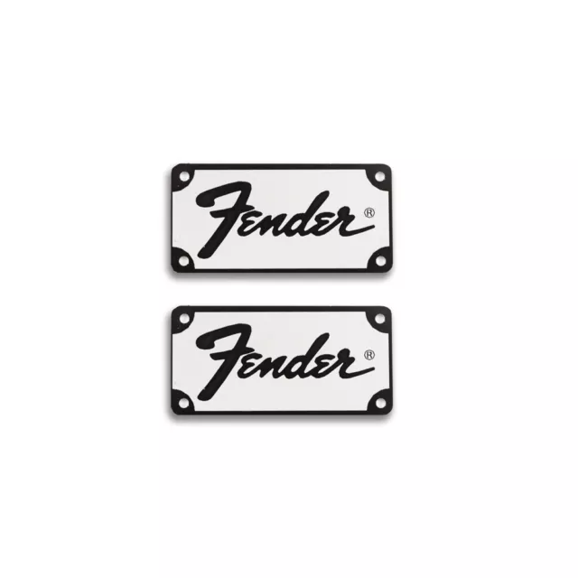 2pcs Fender Transitional Logo for Amp or Case Badge 50.8mm(2")X25.4mm(1")