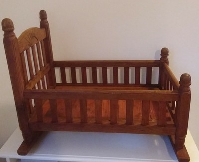 Lit Bebe Ancien Bercelonnette Berceau En Hetre 1930 Eur 230 00 Picclick Fr