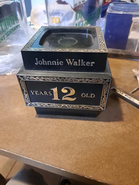 Johnnie Walker Vintage Antique 1 Bottle Display Fancy Stand Collectors Rare