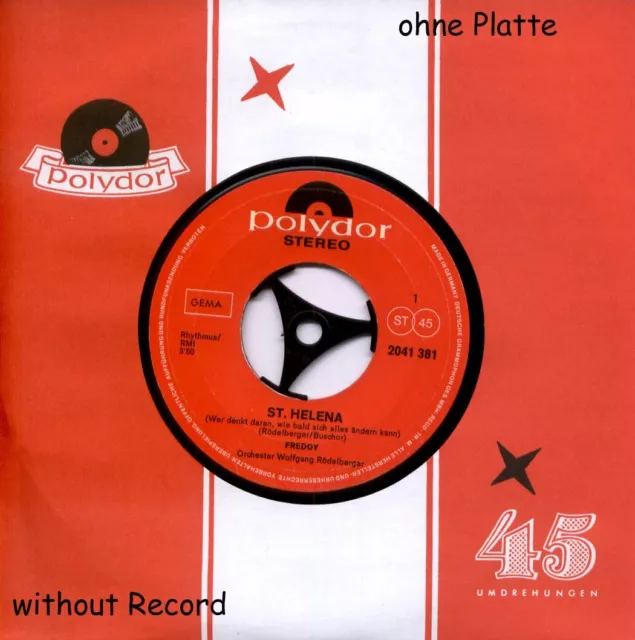 Polydor Firmen Lochcover Nr. 1 - 10 Stück ohne Platte ! Neuwertig