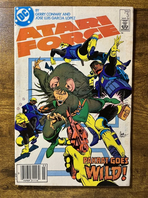 Atari Force 3 Newsstand Video Game Adaptation Dc Comics 1984 Vintage A