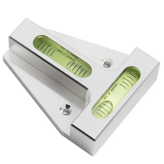 Mini Niveau à Bulle Magnétique Transparent - Haute Précision, Double Sens, 95 X 51 X 13 Mm - 12