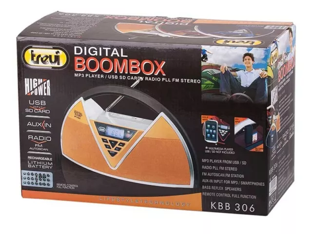 Altoparlante Boombox Trevi Kbb 306 High Power Con Ricevitore Fm Radio 