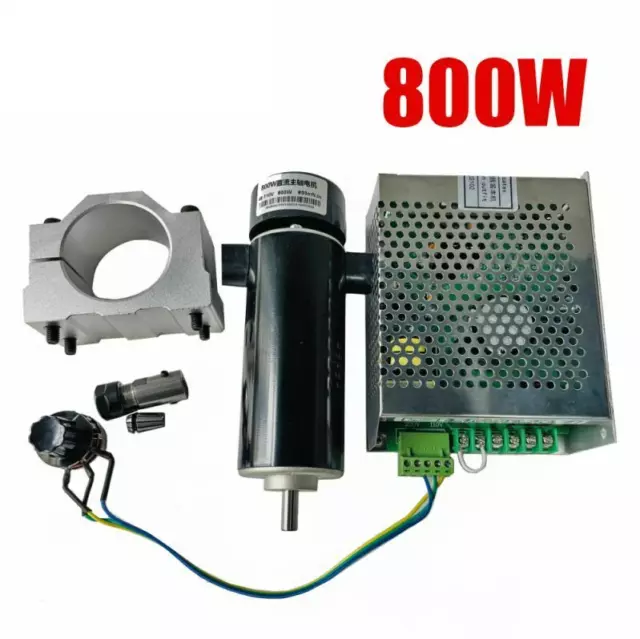 CNC Spindle Kit Air Cooled 800W Spindle Motor + 52mm Clamps + Speed Governor