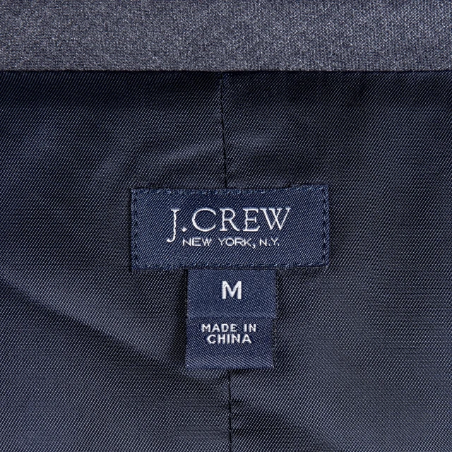 J Girocollo Gilet Uomo 40R Blu Navy Gessato Loro Piana Lana 6-Button Gilet 3
